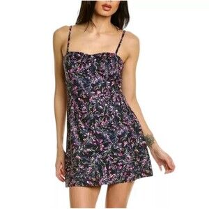 French Connection Whisper Light Sweet Floral Mini Dress Sweetheart Size 12 NWT
